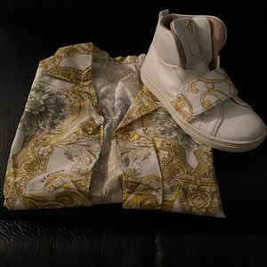 Versace shoe with matching shirt